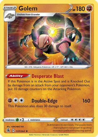 Golem 137/264 - SWSH08 Fusion Strike - Poke-Collect