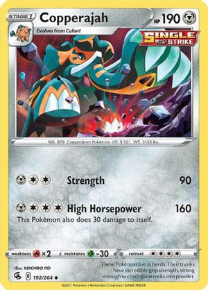 Copperajah 192/264 - SWSH08 Fusion Strike Reverse Holofoil - Poke-Collect