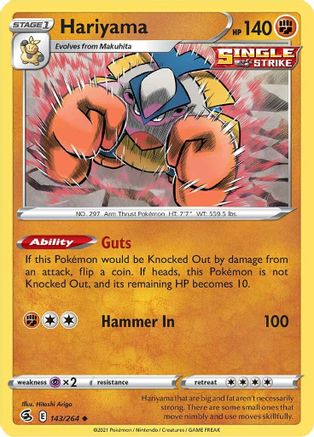 Hariyama 143/264 - SWSH08 Fusion Strike - Poke-Collect