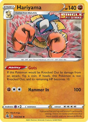 Hariyama 143/264 - SWSH08 Fusion Strike Reverse Holofoil - Poke-Collect