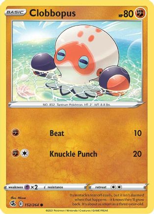Clobbopus 152/264 - SWSH08 Fusion Strike - Poke-Collect