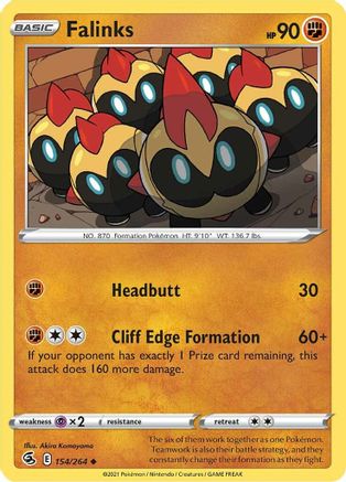 Falinks (154) 154/264 - SWSH08 Fusion Strike Reverse Holofoil - Poke-Collect