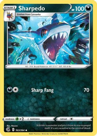 Sharpedo 163/264 - SWSH08 Fusion Strike - Poke-Collect
