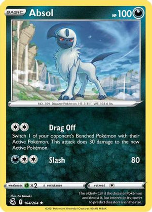 Absol 164/264 - SWSH08 Fusion Strike Reverse Holofoil - Poke-Collect