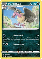 Mandibuzz 173/264 - SWSH08 Fusion Strike Reverse Holofoil - Poke-Collect