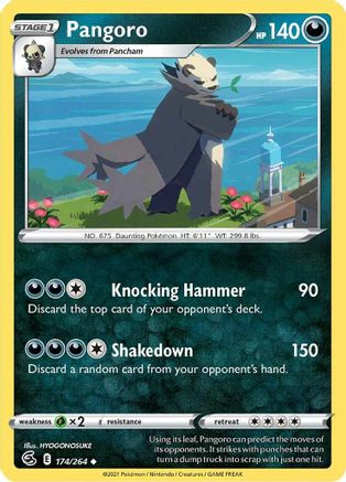 Pangoro 174/264 - SWSH08 Fusion Strike Reverse Holofoil - Poke-Collect