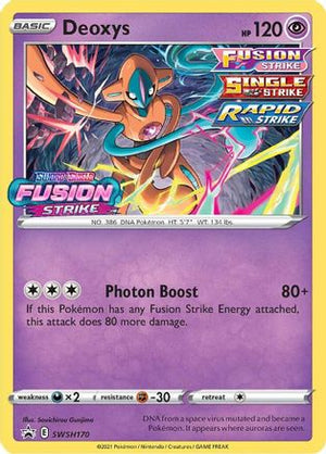 Deoxys - SWSH170 (Prerelease) SWSH170/307 - SWSH Sword & Shield Promo Cards Holofoil - Poke-Collect