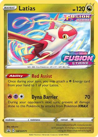 Latias - SWSH171 (Prerelease) SWSH171/307 - SWSH Sword & Shield Promo Cards Holofoil - Poke-Collect