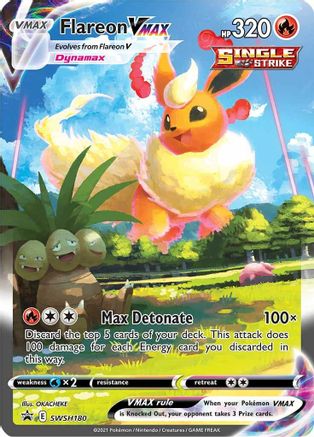 Flareon VMAX - SWSH180 SWSH180/307 - SWSH Sword & Shield Promo Cards Holofoil - Poke-Collect
