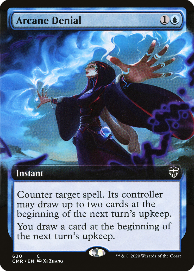 Arcane Denial (CMR-630) - Commander Legends: (Extended Art) Foil - Poke-Collect