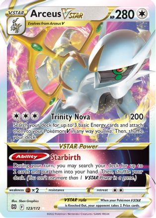Arceus VSTAR 123/172 - SWSH09 Brilliant Stars Holofoil - Poke-Collect