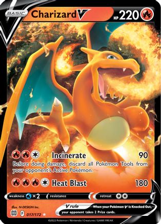 Charizard V 17/172 - SWSH09 Brilliant Stars Holofoil - Poke-Collect