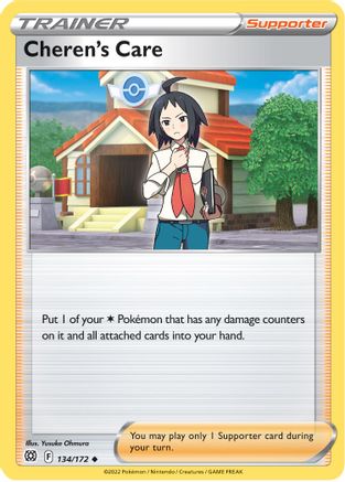 Cheren's Care 134/172 - SWSH09 Brilliant Stars Reverse Holofoil - Poke-Collect