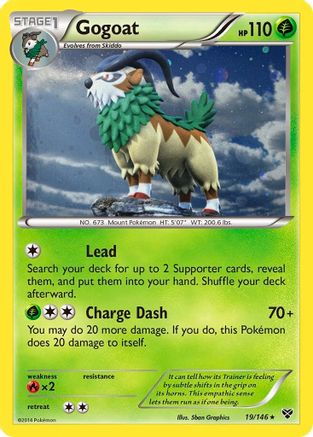 Gogoat - 19/146 (Cosmos Holo) 19 - Blister Exclusives Holofoil - Poke-Collect