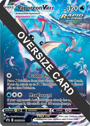 Vaporeon VMAX - SWSH182 SWSH182 - Jumbo Cards Holofoil - Poke-Collect