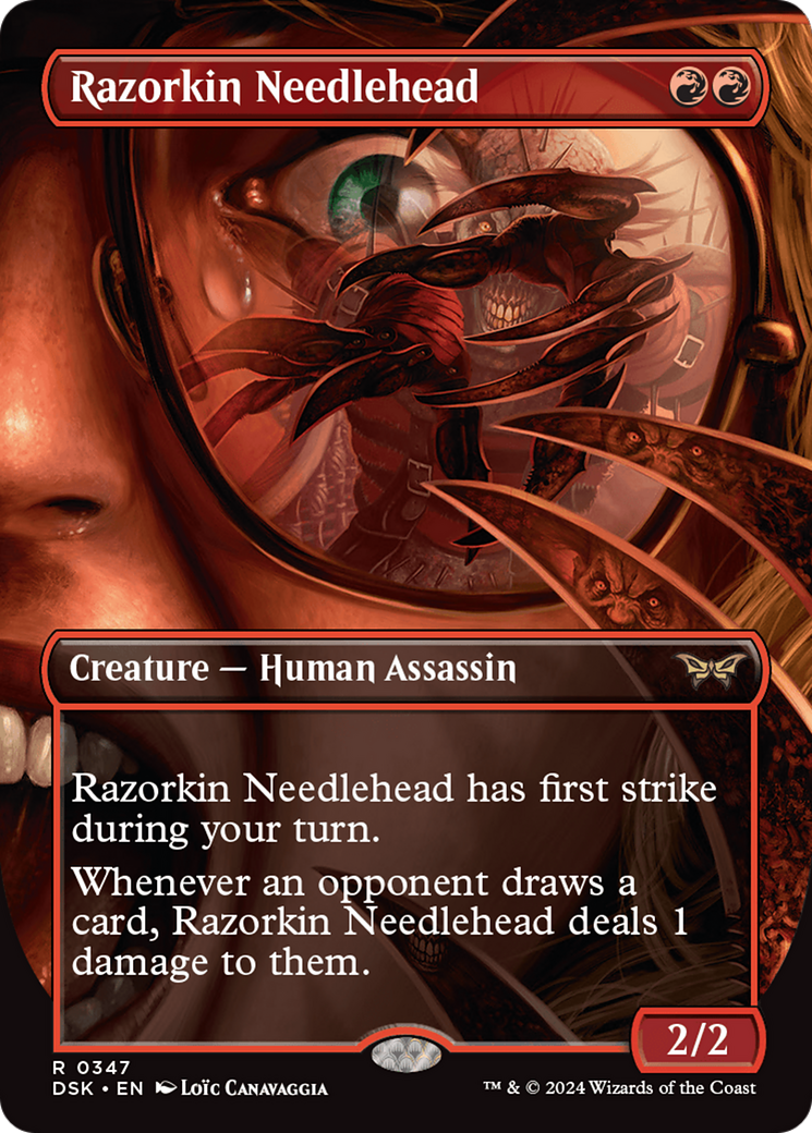 Razorkin Needlehead (DSK-347) - Duskmourn: House of Horror (Borderless) Foil - Poke-Collect