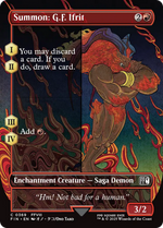 Summon: G.F. Ifrit (FIN-369) - FINAL FANTASY: (enchantment) (Borderless) Foil - Poke-Collect