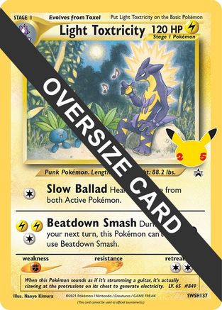Light Toxtricity - SWSH137 SWSH137 - Jumbo Cards - Poke-Collect