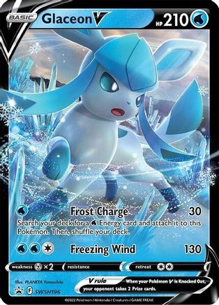 Glaceon V - SWSH196 SWSH196/307 - SWSH Sword & Shield Promo Cards Holofoil - Poke-Collect