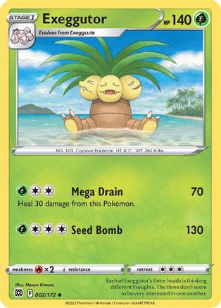Exeggutor 2/172 - SWSH09 Brilliant Stars - Poke-Collect