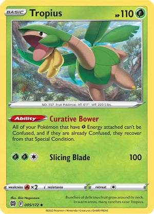 Tropius 5/172 - Brilliant Stars Reverse Holofoil - Poke-Collect