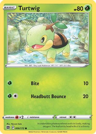 Turtwig 6/172 - Brilliant Stars Reverse Holofoil - Poke-Collect