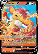 Simisear V 27/172 - SWSH09 Brilliant Stars Holofoil - Poke-Collect