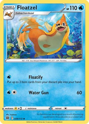 Floatzel 39/172 - SWSH09 Brilliant Stars - Poke-Collect