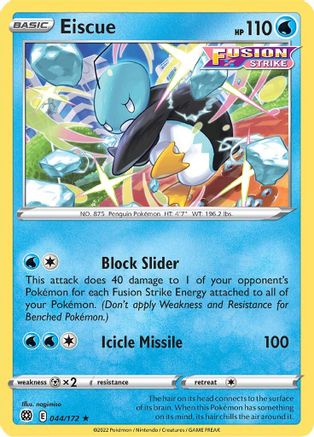 Eiscue 44/172 - SWSH09 Brilliant Stars Reverse Holofoil - Poke-Collect