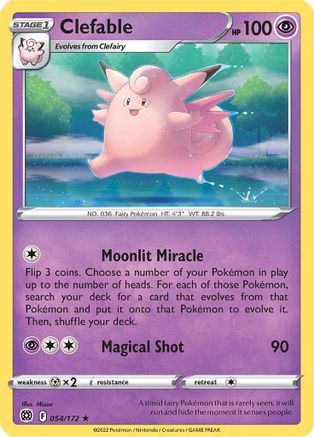 Clefable 54/172 - SWSH09 Brilliant Stars - Poke-Collect
