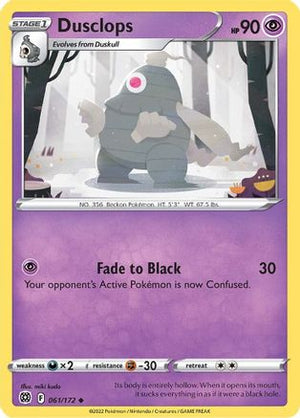 Dusclops 61/172 - SWSH09 Brilliant Stars Reverse Holofoil - Poke-Collect