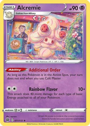 Alcremie 71/172 - SWSH09 Brilliant Stars Reverse Holofoil - Poke-Collect