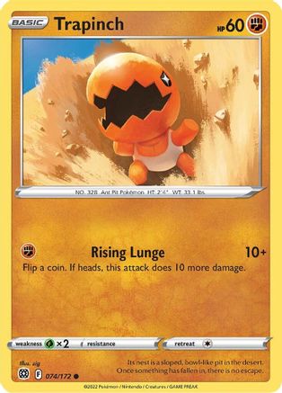 Trapinch 74/172 - Brilliant Stars Reverse Holofoil - Poke-Collect