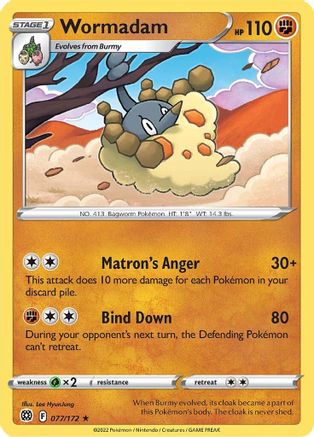 Wormadam 77/172 - Brilliant Stars Reverse Holofoil - Poke-Collect