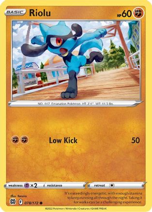 Riolu 78/172 - SWSH09 Brilliant Stars - Poke-Collect