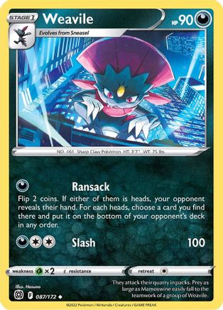 Weavile 87/172 - Brilliant Stars - Poke-Collect