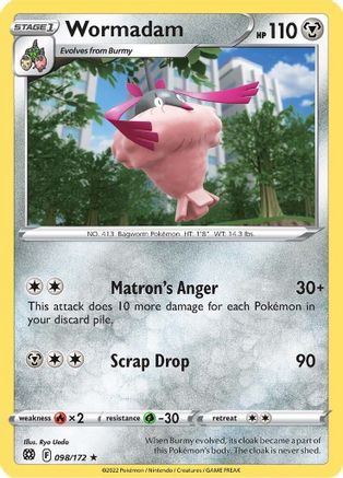 Wormadam 98/172 - Brilliant Stars Reverse Holofoil - Poke-Collect