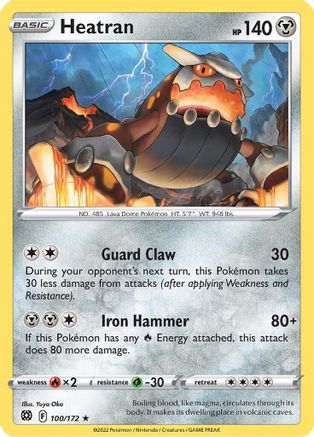 Heatran 100/172 - SWSH09 Brilliant Stars - Poke-Collect