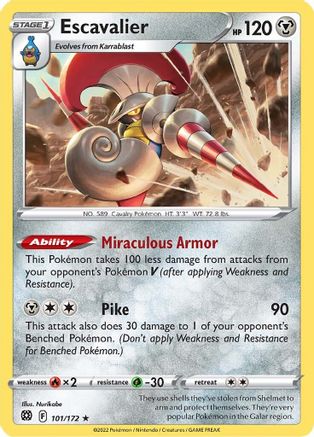 Escavalier 101/172 - SWSH09 Brilliant Stars - Poke-Collect