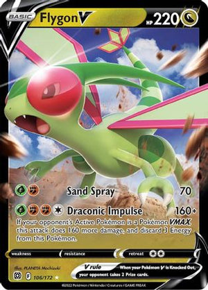 Flygon V 106/172 - SWSH09 Brilliant Stars Holofoil - Poke-Collect