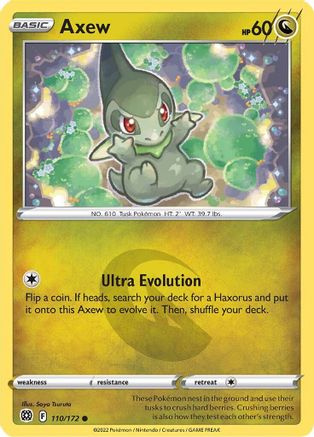 Axew 110/172 - SWSH09 Brilliant Stars - Poke-Collect