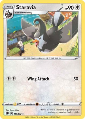 Staravia 118/172 - Brilliant Stars Reverse Holofoil - Poke-Collect