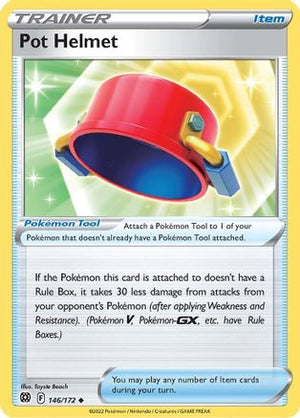 Pot Helmet 146/172 - SWSH09 Brilliant Stars Reverse Holofoil - Poke-Collect