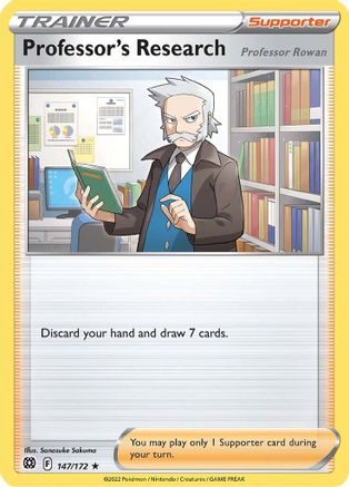 Professor's Research 147/172 - SWSH09 Brilliant Stars Holofoil - Poke-Collect