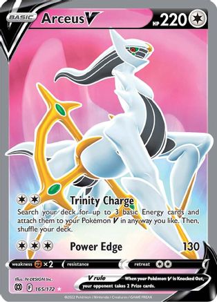 Arceus V (Full Art) 165/172 - SWSH09 Brilliant Stars Holofoil - Poke-Collect