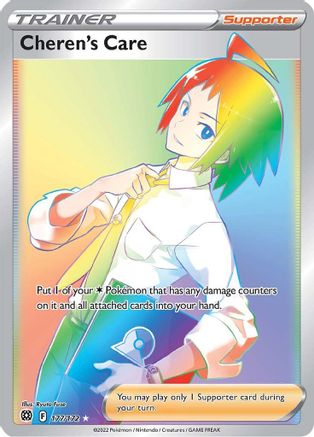 Cheren's Care (Secret) 177/172 - SWSH09 Brilliant Stars Holofoil - Poke-Collect