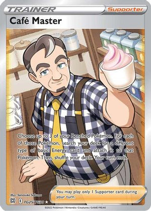 Cafe Master TG25/30 - SWSH09 Brilliant Stars Trainer Gallery Holofoil - Poke-Collect