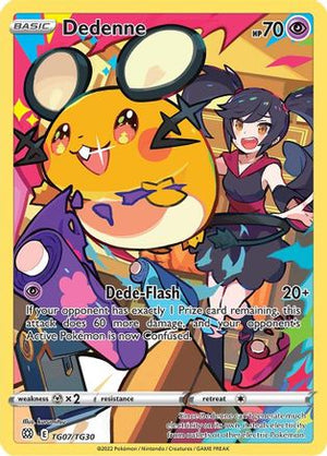 Dedenne TG07/30 - SWSH09 Brilliant Stars Trainer Gallery Holofoil - Poke-Collect