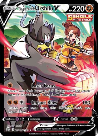Single Strike Urshifu V TG18/30 - SWSH09 Brilliant Stars Trainer Gallery Holofoil - Poke-Collect