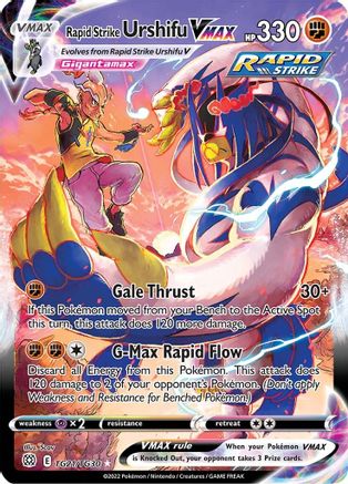 Rapid Strike Urshifu VMAX TG21/30 - SWSH09 Brilliant Stars Trainer Gallery Holofoil - Poke-Collect